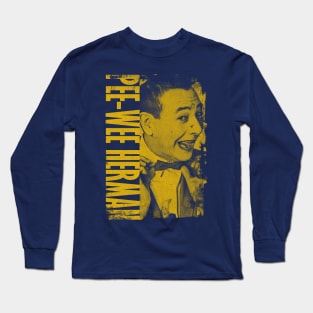 Pee-Wee Herman Yellow Vintage Long Sleeve T-Shirt